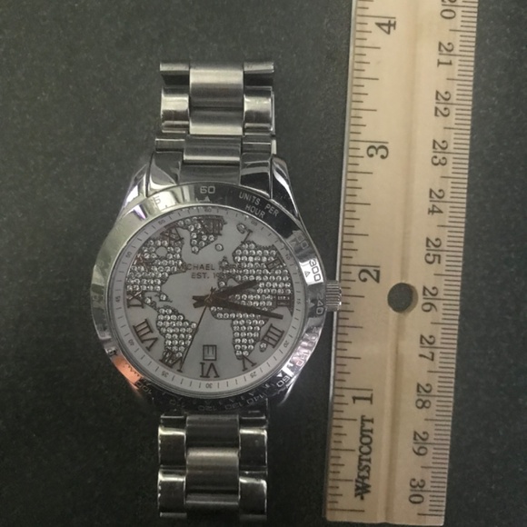 Michael Kors Silver Tone Ladies Layton Chronograph Stainless Steel Watch MK5958 - Picture 12 of 15